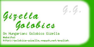 gizella golobics business card